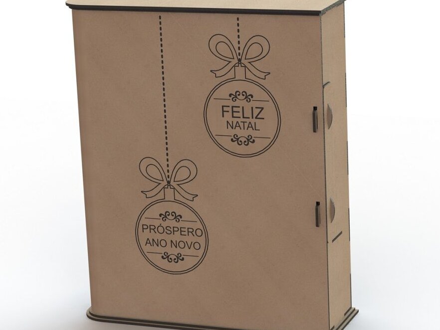 Intra απο ξύλο plywood 3mm-4mm πάχος – Εξατομικευμένη συσκευασία δώρου για ποτήρι κρασί και μπουκάλι 40x45 cm INTRAVECTRY-MY551403