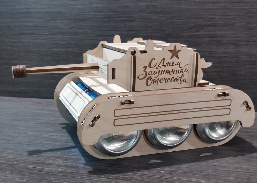 Intra απο ξύλο plywood 3mm-4mm πάχος – Ξύλινη δεξαμενή για μπύρα Δώρο για αυτόν στις 23 Φεβρουαρίου 40x40 cm INTRAVECTRY-MY542500