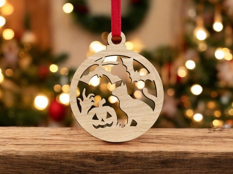 Intra απο ξύλο plywood 3mm-4mm πάχος – Μπιχλιμπίδι για το Halloween 40x45 cm INTRAVECTRY-MY551502