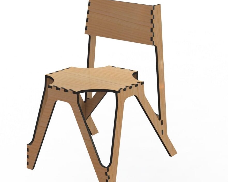 Intra απο ξύλο plywood 3mm-4mm πάχος – ξύλο καρέκλας από κόντρα πλακέ 30x30 cm INTRAVECTRY-MY554684