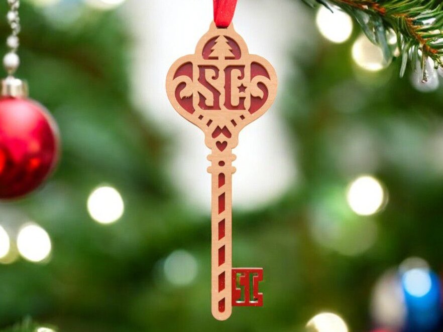 Σετ των 3 Intra απο ξύλο plywood 3mm-4mm πάχος – Santa Magic Key 20x25 cm INTRAVECTRY-MY560131