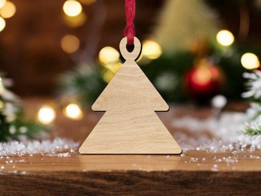 Σετ των 3 Intra απο ξύλο plywood 3mm-4mm πάχος – Κενό στολίδι χριστουγεννιάτικου δέντρου 30x30 cm INTRAVECTRY-MY550126