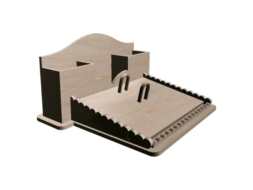 Σετ των 2 Intra απο ξύλο plywood 3mm-4mm πάχος – Οργανωτής γραφείου 45x50 cm INTRAVECTRY-MY543792