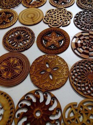 Intra απο ξύλο plywood 3mm-4mm πάχος – Σουβέρ Mandala 30x35 cm INTRAVECTRY-MY547038