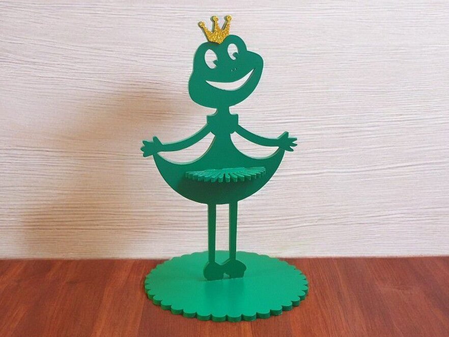 Intra απο ξύλο plywood 3mm-4mm πάχος – Θήκη χαρτοπετσέτας Frog Princess 45x50 cm INTRAVECTRY-MY544809