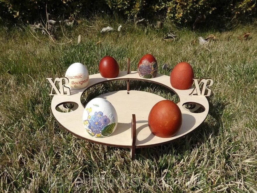 Σετ των 3 Intra απο ξύλο plywood 3mm-4mm πάχος – Πασχαλινή αυγοθήκη με θρησκευτικό ξύλο πινακίδων 30x35 cm INTRAVECTRY-MY547721