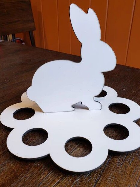 Σετ των 3 Intra απο ξύλο plywood 3mm-4mm πάχος – Κενό ξύλο θήκης αυγών Πάσχας λαγουδάκι 10x10 cm INTRAVECTRY-MY547730