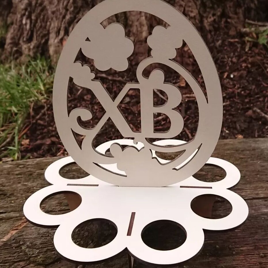 Σετ των 3 Intra απο ξύλο plywood 3mm-4mm πάχος – Πασχαλινό αυγό Organizer XB Egg Stand Decor File 50x60 cm INTRAVECTRY-MY547735