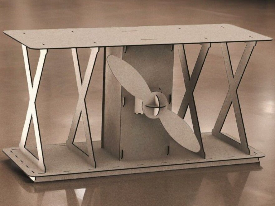 Intra απο ξύλο plywood 3mm-4mm πάχος – Ξύλινο τραπέζι σε σχήμα αεροπλάνου 25x30 cm INTRAVECTRY-MY547400