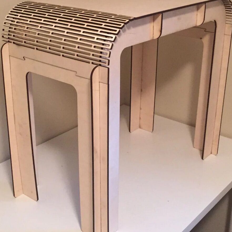 Intra απο ξύλο plywood 3mm-4mm πάχος – Κομοδίνο με λίμα μεντεσέ 50x60 cm INTRAVECTRY-MY543845