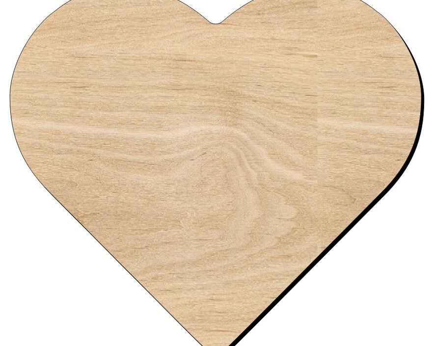 Σετ των 3 Intra απο ξύλο plywood 3mm-4mm πάχος – Κενό ξύλο ξύλινης κοπής καρδιών για χειροτεχνίες 20x25 cm INTRAVECTRY-MY561300