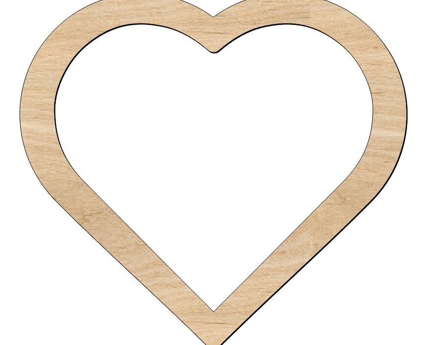 Σετ των 3 Intra απο ξύλο plywood 3mm-4mm πάχος – Χοντρό περίγραμμα Ξύλινο σχήμα καρδιάς για ξύλο χειροτεχνίας DIY 30x35 cm INTRAVECTRY-MY543083