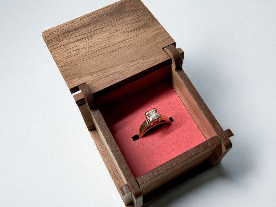 Σετ των 3 Intra απο ξύλο plywood 3mm-4mm πάχος – Ξύλινο δαχτυλίδι κουτί για γάμο 12x15 cm INTRAVECTRY-MY560041