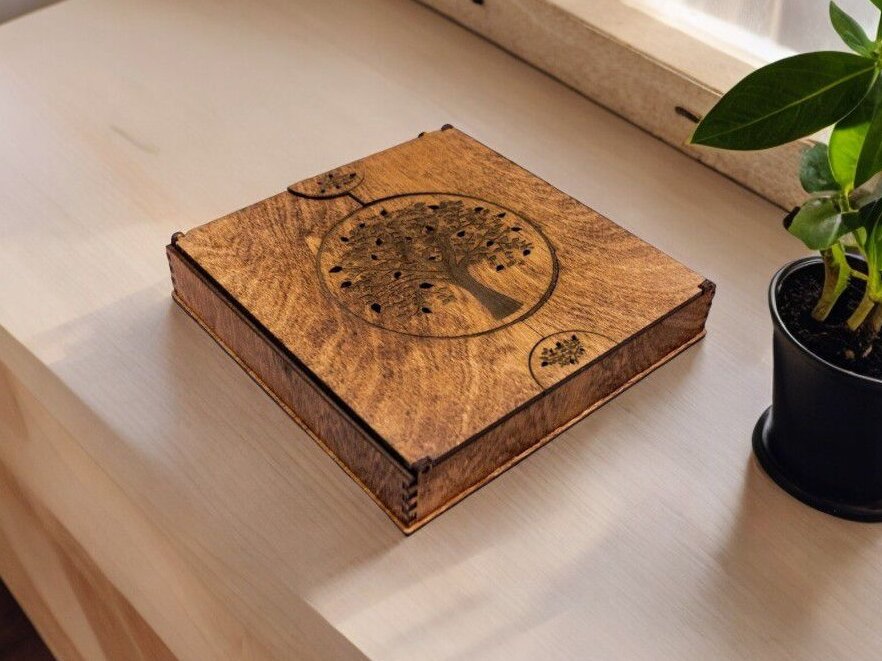 Intra απο ξύλο plywood 3mm-4mm πάχος – Ξύλινο κουτί άλμπουμ φωτογραφιών 40x45 cm INTRAVECTRY-MY543108