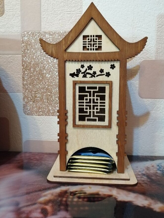 Intra απο ξύλο plywood 3mm-4mm πάχος – Κινέζικη θήκη για φακελάκι τσαγιού 45x50 cm INTRAVECTRY-MY544570