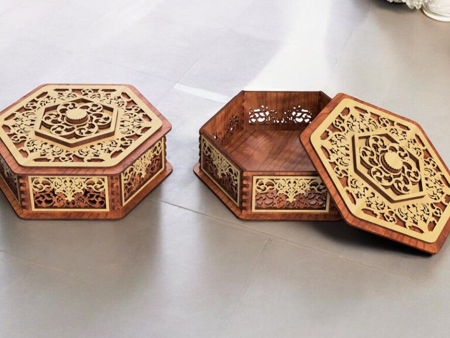 Σετ των 3 Intra απο ξύλο plywood 3mm-4mm πάχος – Ξύλινο κουτί κοσμημάτων 3mm 25x25 cm INTRAVECTRY-MY560068