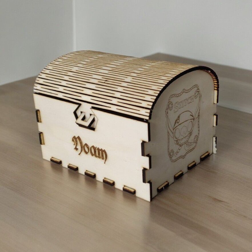 Σετ των 3 Intra απο ξύλο plywood 3mm-4mm πάχος – Κουτί με θησαυρό για βέρα 20x25 cm INTRAVECTRY-MY560154