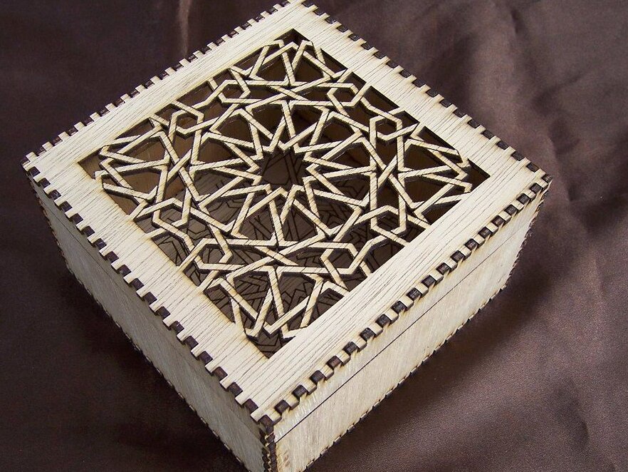 Σετ των 3 Intra απο ξύλο plywood 3mm-4mm πάχος – Ξύλινο διακοσμητικό κουτί μπιμπελό 40x40 cm INTRAVECTRY-MY544187