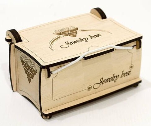 Intra απο ξύλο plywood 3mm-4mm πάχος – Κουτιά κοσμημάτων με λίμα με αρθρωτό καπάκι 40x45 cm INTRAVECTRY-MY557047