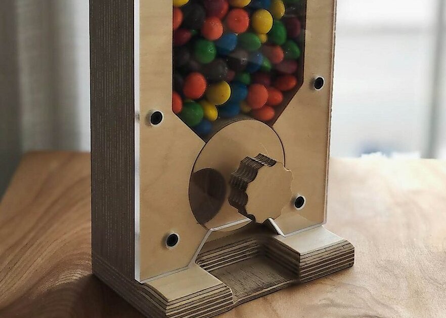 Σετ των 3 Intra απο ξύλο plywood 3mm-4mm πάχος – ξύλο CDR DXF SVG Μηχανή Ξύλινου Διανομέα Καραμελών 15x20 cm INTRAVECTRY-MY560194