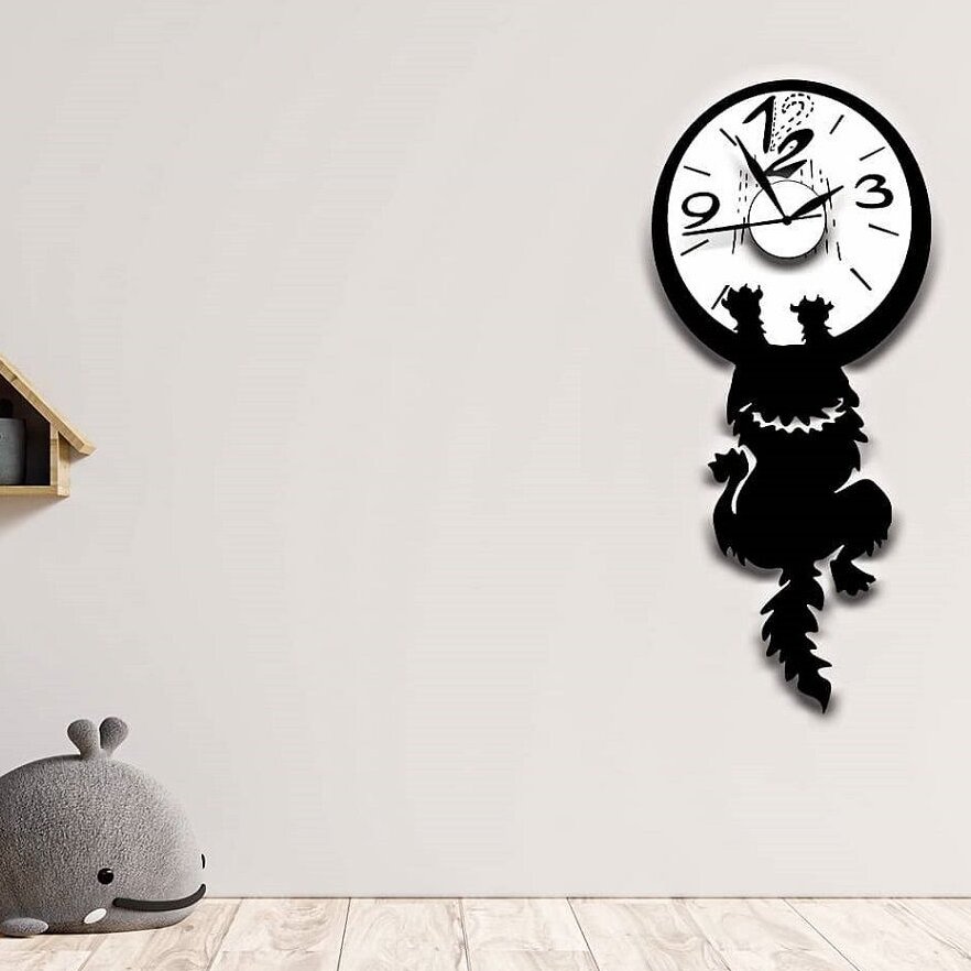 Intra απο ξύλο plywood 3mm-4mm πάχος – ξύλο Crazy Tommy ρολόι τοίχου 35x40 cm INTRAVECTRY-MY557129