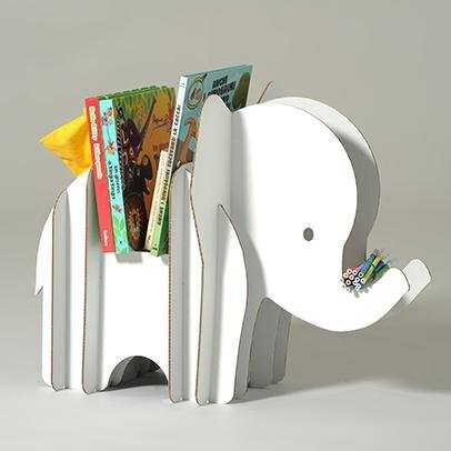 Σετ των 3 Intra απο ξύλο plywood 3mm-4mm πάχος – ξύλο Βιβλιοθήκη Baby Elephant για παιδιά 35x40 cm INTRAVECTRY-MY545811