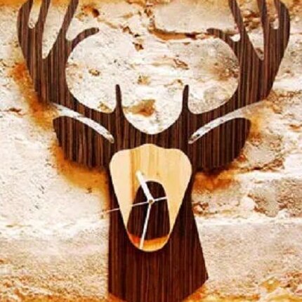 Σετ των 3 Intra απο ξύλο plywood 3mm-4mm πάχος – Πολυστρωματικό ξύλο ρολογιού τοίχου από ξύλο ελαφιού 15x15 cm INTRAVECTRY-MY545123