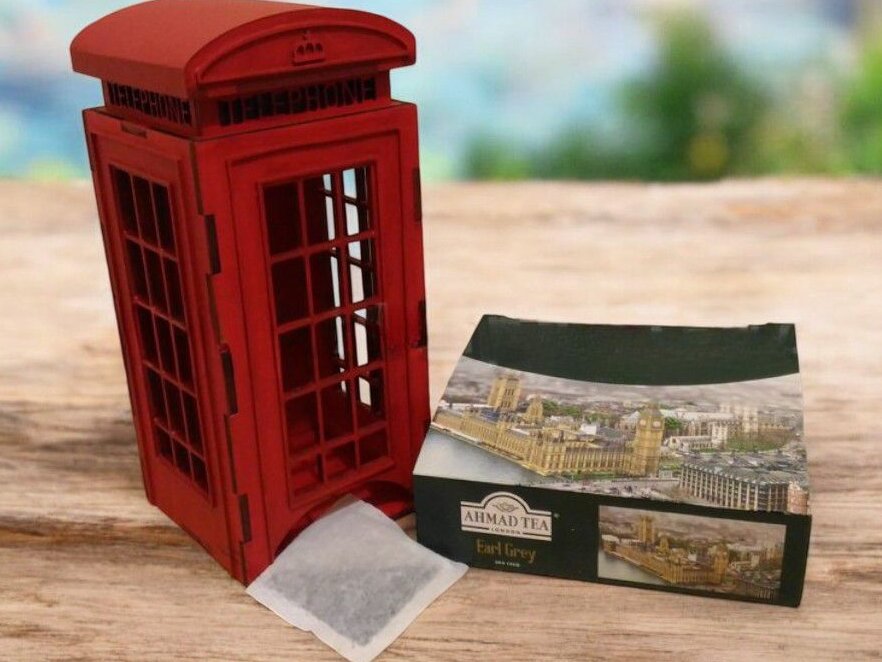 Σετ των 2 Intra απο ξύλο plywood 3mm-4mm πάχος – Τηλεφωνικός θάλαμος τσαγιού 10x10 cm INTRAVECTRY-MY553628