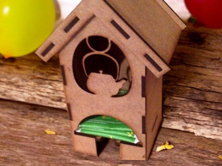 Intra απο ξύλο plywood 3mm-4mm πάχος – Θήκη για φακελάκι τσαγιού 30x35 cm INTRAVECTRY-MY551948