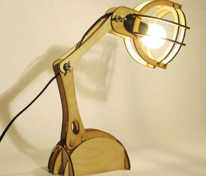 Intra απο ξύλο plywood 3mm-4mm πάχος – Ρυθμιζόμενο Ξύλινο Φωτιστικό Ανάγνωσης 35x40 cm INTRAVECTRY-MY543852