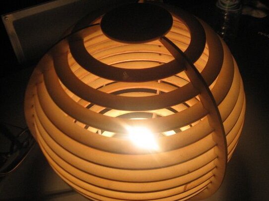 Intra απο ξύλο plywood 3mm-4mm πάχος – Επιτραπέζιο φωτιστικό Lampara Ξύλινο 30x35 cm INTRAVECTRY-MY543853