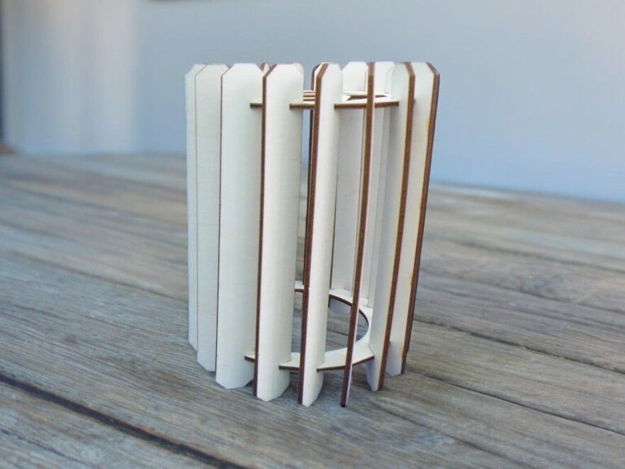 Intra απο ξύλο plywood 3mm-4mm πάχος – Ξύλινο αμπαζούρ 25x30 cm INTRAVECTRY-MY552149