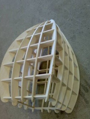 Intra απο ξύλο plywood 3mm-4mm πάχος – Τετράγωνο φωτιστικό τοίχου 40x45 cm INTRAVECTRY-MY554048