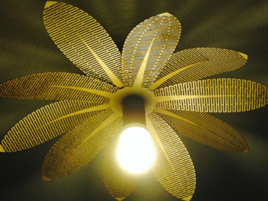 Intra απο ξύλο plywood 3mm-4mm πάχος – Ανοιχτή απόχρωση Living Hinge Flower 20x20 cm INTRAVECTRY-MY543324