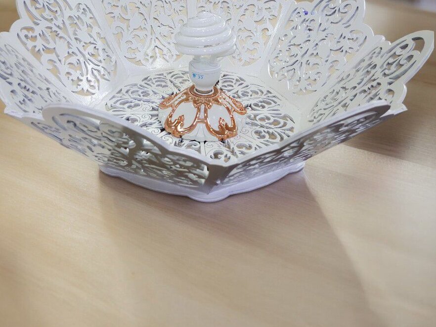 Intra απο ξύλο plywood 3mm-4mm πάχος – Scroll Saw Pattern Bowl Αμπαζούρ 15x20 cm INTRAVECTRY-MY544642