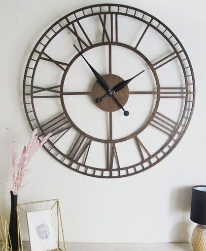 Σετ των 3 Intra απο ξύλο plywood 3mm-4mm πάχος – Ρολόι τοίχου διακόσμηση σπιτιού 40x45 cm INTRAVECTRY-MY560018