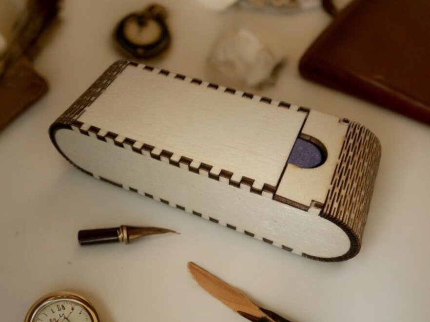 Σετ των 3 Intra απο ξύλο plywood 3mm-4mm πάχος – Ξύλινο κουτί γυαλιών 25x25 cm INTRAVECTRY-MY560151