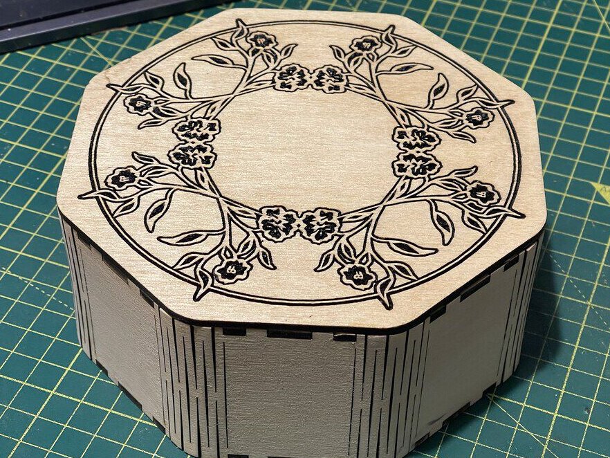 Σετ των 3 Intra απο ξύλο plywood 3mm-4mm πάχος – Ξύλινο κουτί μεντεσέδων Octagon Living 40x45 cm INTRAVECTRY-MY544184