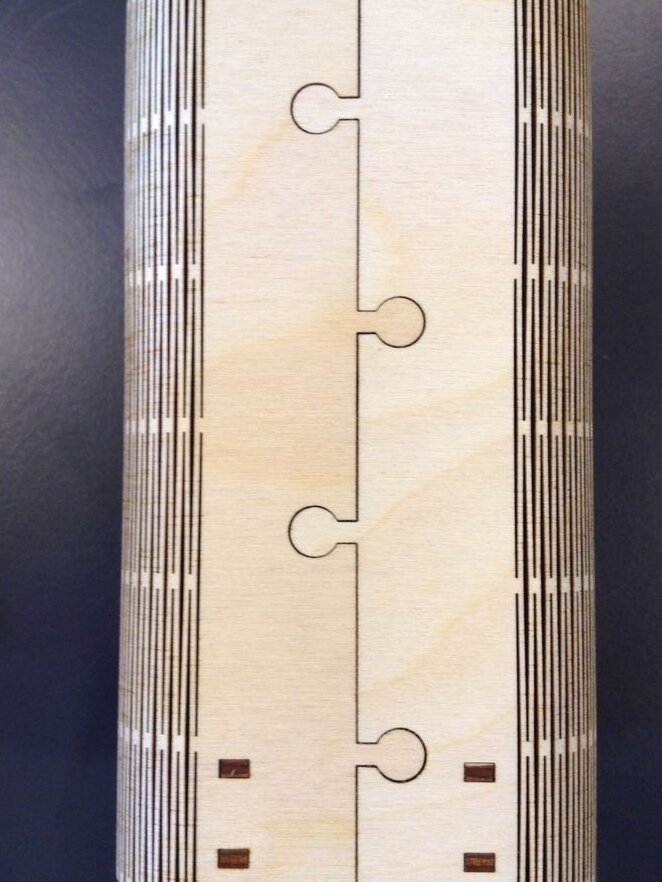 Σετ των 2 Intra απο ξύλο plywood 3mm-4mm πάχος – Μολύβι ψηλή θήκη για στυλό 35x40 cm INTRAVECTRY-MY558417