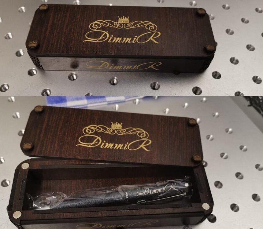 Σετ των 2 Intra απο ξύλο plywood 3mm-4mm πάχος – Κουτί δώρου ξύλινη θήκη στυλό 12x15 cm INTRAVECTRY-MY554289