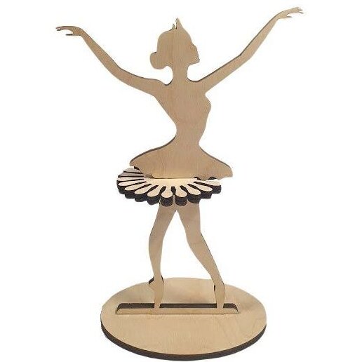 Intra απο ξύλο plywood 3mm-4mm πάχος – Μπαλαρίνα Dancer Girl Θήκη χαρτοπετσέτας Χάρτινη θήκη 50x60 cm INTRAVECTRY-MY543447
