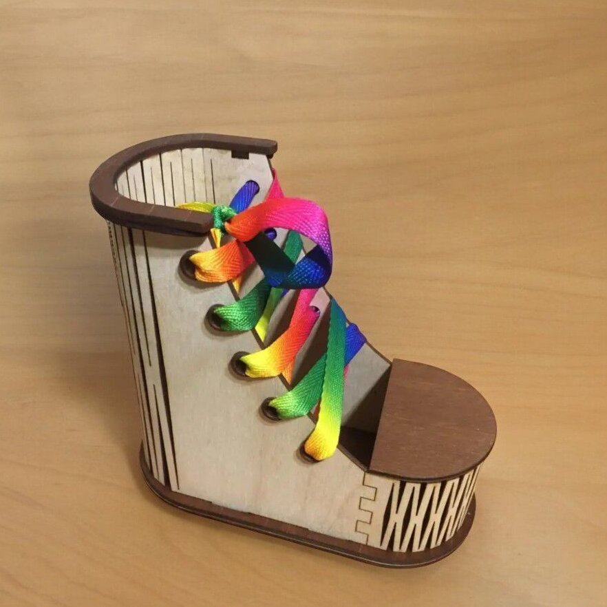 Σετ των 2 Intra απο ξύλο plywood 3mm-4mm πάχος – Ξύλινη βάση για μολύβι και πινέλο παπουτσιών 40x40 cm INTRAVECTRY-MY543541