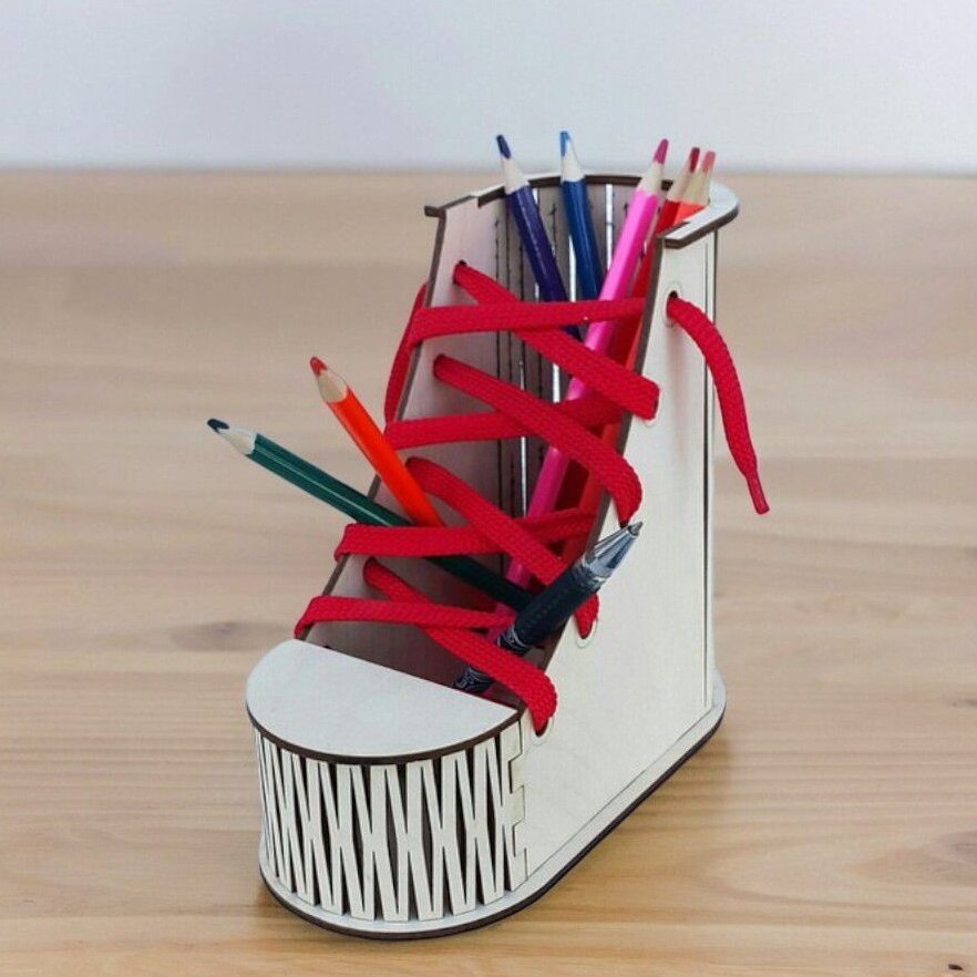 Σετ των 2 Intra απο ξύλο plywood 3mm-4mm πάχος – Οργάνωση γραφείου με θήκη για μπότες 25x30 cm INTRAVECTRY-MY543543