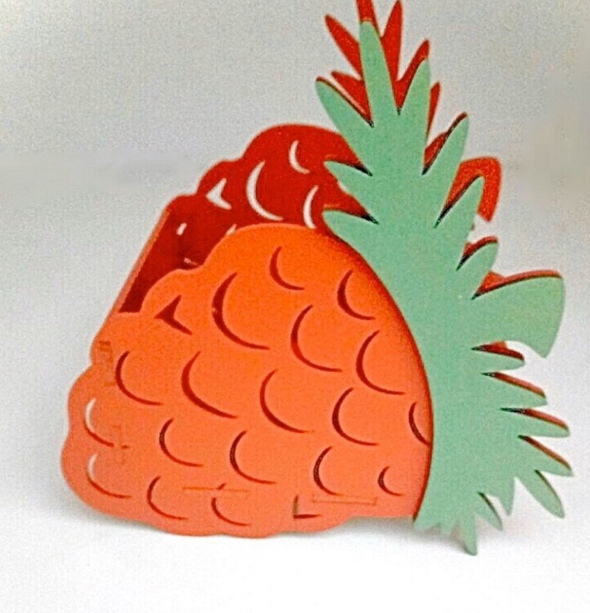 Σετ των 2 Intra απο ξύλο plywood 3mm-4mm πάχος – Ξύλινο ξύλο μολυβοθήκης ανανά 35x40 cm INTRAVECTRY-MY543547