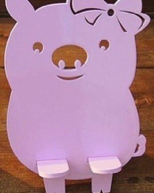 Intra απο ξύλο plywood 3mm-4mm πάχος – ξύλο βάσης κινητού τηλεφώνου Lady Pig 25x30 cm INTRAVECTRY-MY543564