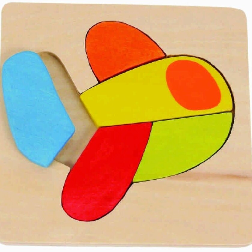 Σετ των 2 Intra απο ξύλο plywood 3mm-4mm πάχος – Πίνακας παζλ αεροπλάνου για παιδιά 12x15 cm INTRAVECTRY-MY543593