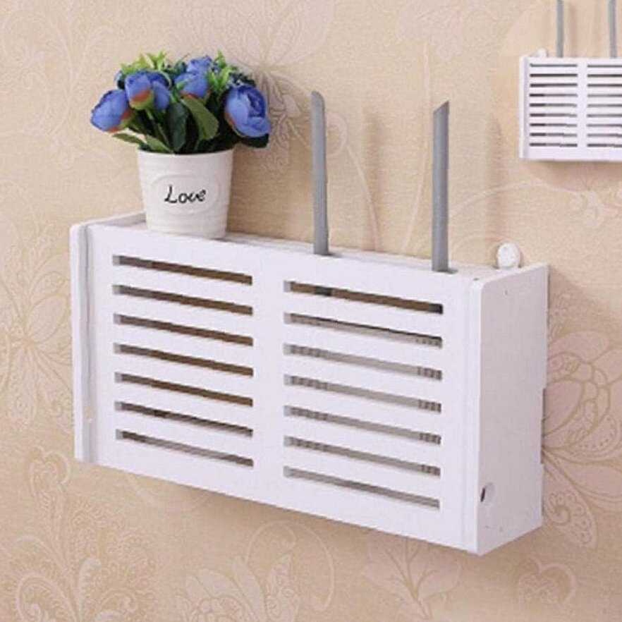 Intra απο ξύλο plywood 3mm-4mm πάχος – Ξύλινο κιβώτιο Wifi Router Επιτοίχιο 20x20 cm INTRAVECTRY-MY543704