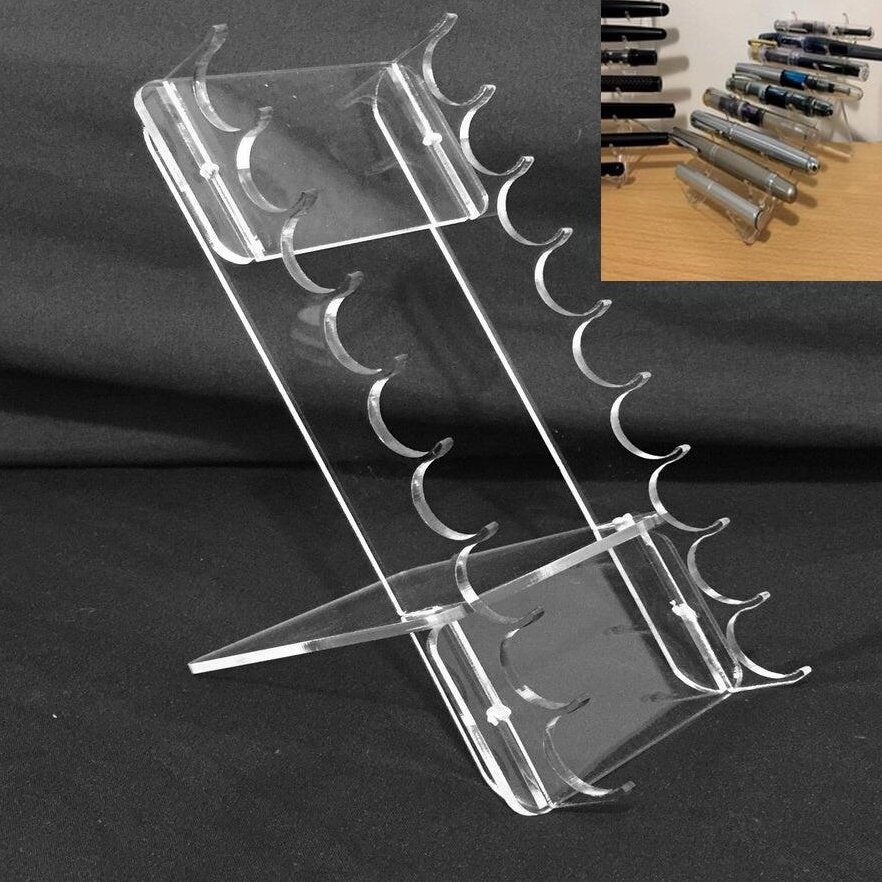 Σετ των 2 Intra απο ξύλο plywood 3mm-4mm πάχος – ξύλο βάσης εμφάνισης στυλό 9 υποδοχής 25x25 cm INTRAVECTRY-MY543747