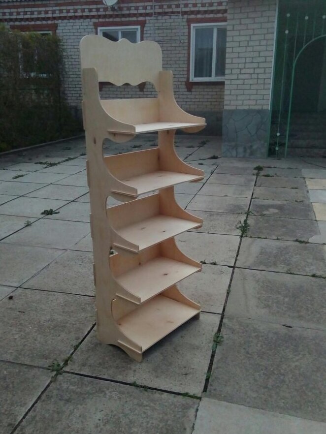 Σετ των 3 Intra απο ξύλο plywood 3mm-4mm πάχος – ξύλο CDR της μονάδας ραφιών καταστήματος με οθόνη ραφιών 5 επιπέδων 30x35 cm INTRAVECTRY-MY545808