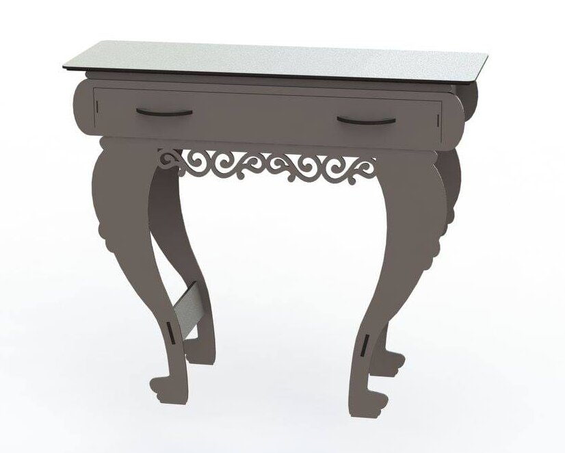 Intra απο ξύλο plywood 3mm-4mm πάχος – 2 Επιτραπέζιο ξύλο κονσόλας συρταριού 40x45 cm INTRAVECTRY-MY554698